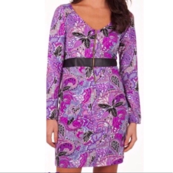 ❌DONATED❌Purple Day Night Reversible Floral Print Dress - Picture 4 of 9